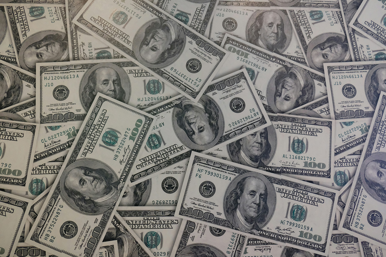 A giant pile of cash